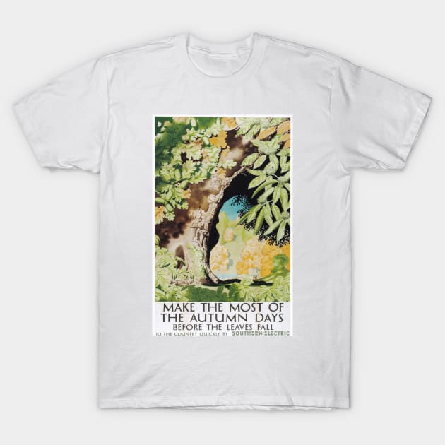 Southern Railway, 'Make the Most of the Autumn Days' - Vintage Railway Travel Poster - 1939 T-Shirt by BASlade93